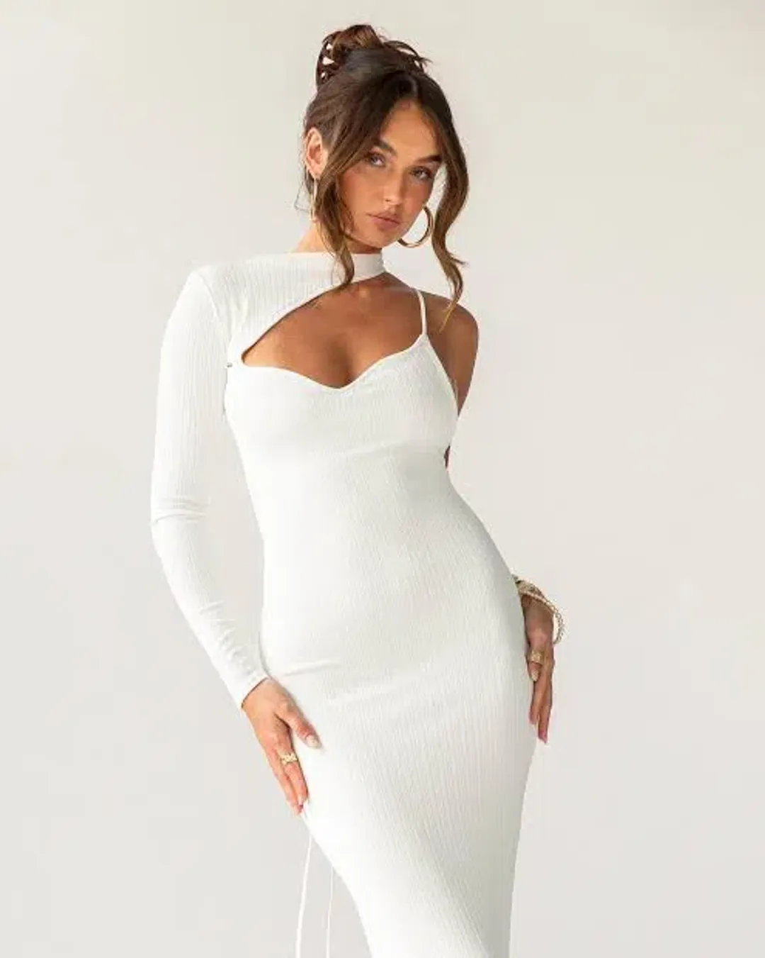 Arcina Ori Estelle Dress White Size S / AU 8 for rent on The Volte - main image