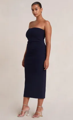 Bec & Bridge Be Mine Strapless Midi Dress Ink Size 10  for rent on The Volte - image 2