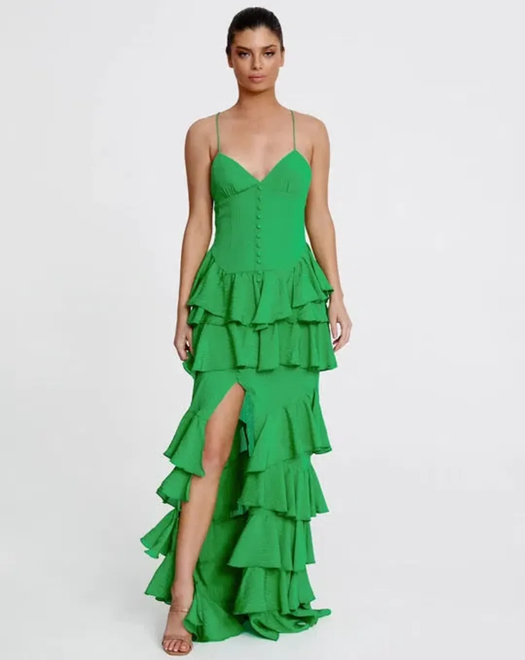 Derma Department Barcelona Dress Green Size 10  for rent on The Volte - main image