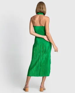 Lidee Woman Soiree Halter Gown Bright Green Size 10 for rent on The Volte - image 3