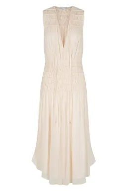 Shona Joy Delphine Sleeveless Midi Dress Cream Size 8 for rent on The Volte - image 5
