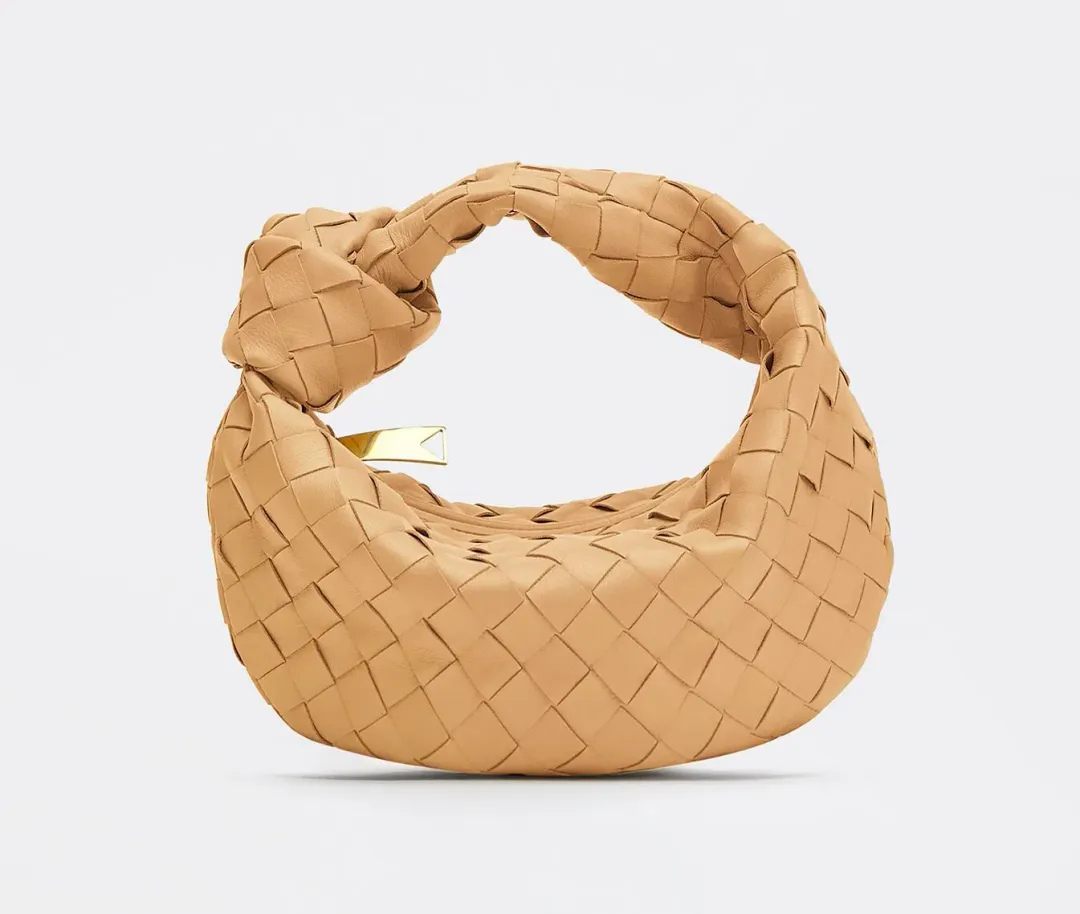 Bottega Veneta Mini Jodie Handbag Beige for rent on The Volte - main image