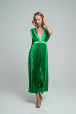 L'idee Gala Gown in Bright Green Size 10 for rent on The Volte - image 2