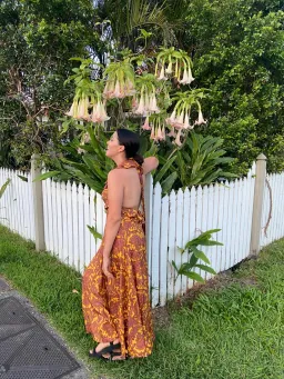 Zimmermann Tiggy Halter Long Dress Print Size 1 / Au 10 for rent on The Volte - image 3