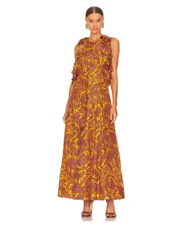 Zimmermann Tiggy Halter Long Dress Print Size 1 / Au 10 for rent on The Volte - image 1