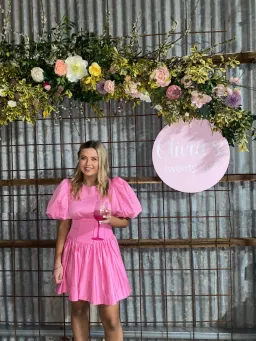 Aje Gianna Puff Sleeve Mini Dress French Rose Pink Size 10 / M for rent on The Volte - image 4