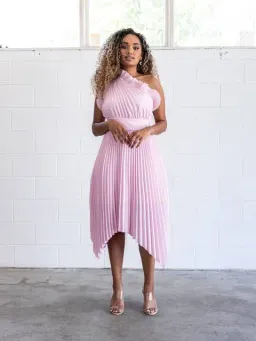 Mossman The Lady Like Midi Dress Pink Size 10 for rent on The Volte - image 3