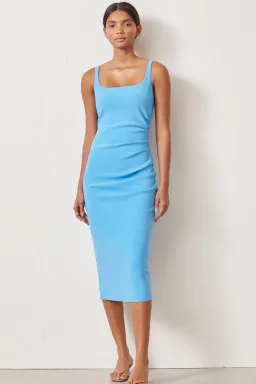 Bec & Bridge Paloma Midi Dress Azure Blue Size 6  for rent on The Volte - image 1