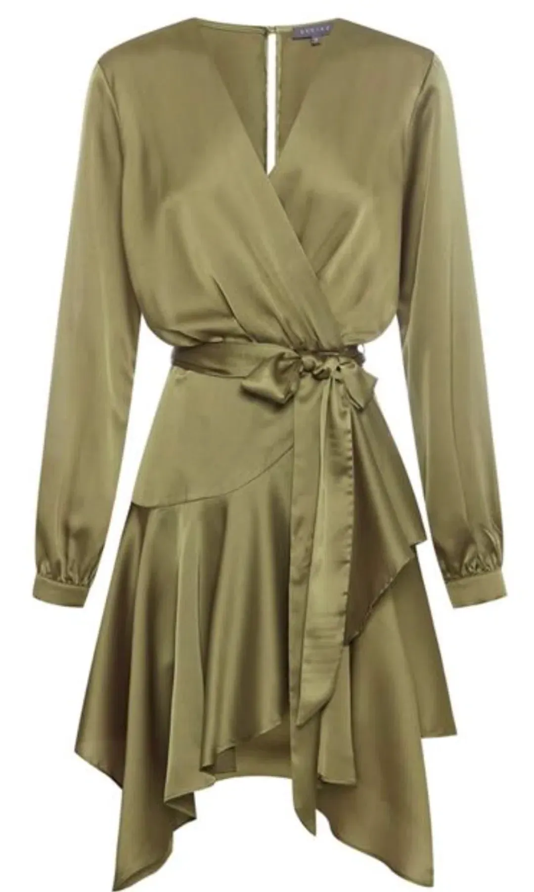 Sheike Rumours Wrap Dress Green Size 6 for rent on The Volte - main image