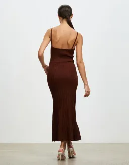 Lover Nina Midi Dress Brown Size 8 for rent on The Volte - image 3