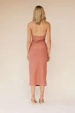 Suboo Beck Halter Cut Out Dress Rose Gold Size M/AU 10 for rent on The Volte - image 4