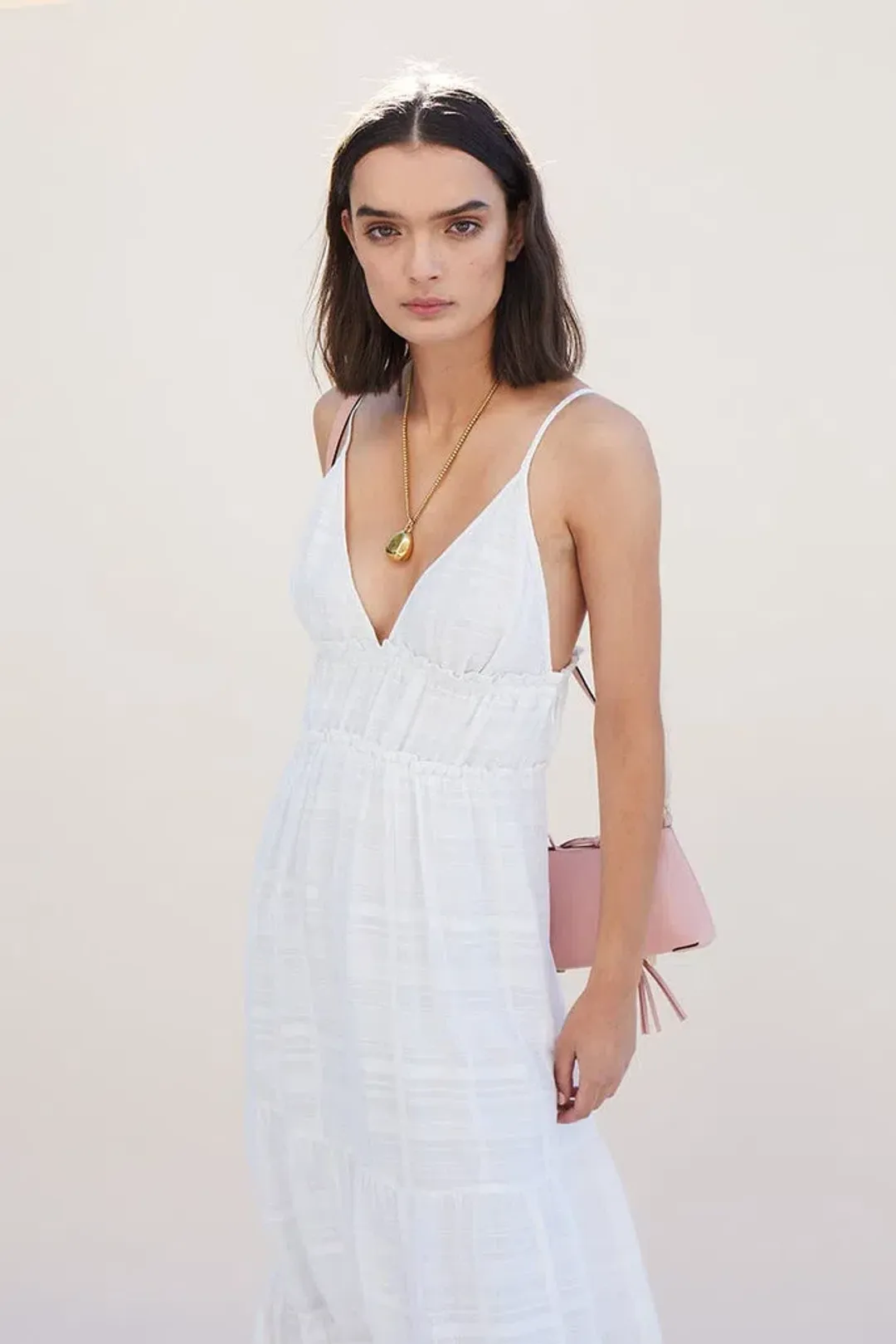 Suboo Yoko Maxi Dress Ivory Size XS/Au 6 for rent on The Volte - main image