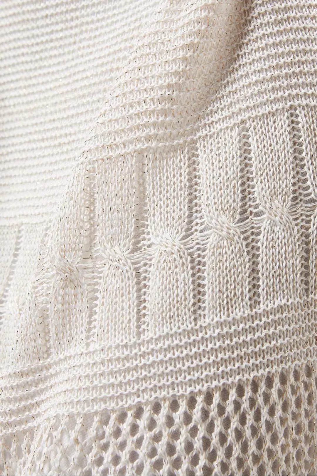 Suboo Harper Knit Kaftan White Size 6/XS for rent on The Volte - main image