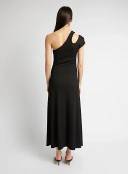 Christopher Esber Quartz Split Ruched Tank Dress Black Size 8 for rent on The Volte - image 5