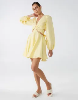 Lover Viva Mini Dress Yellow Size 10 for rent on The Volte - image 1