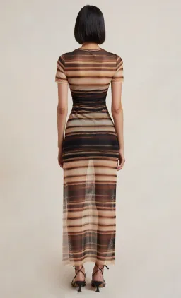 Bec & Bridge Watercolour Short Sleeve Maxi Dress Print Size 10 / M for rent on The Volte - image 2