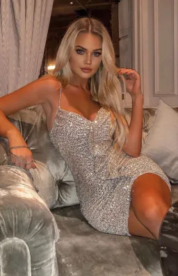 Nookie Galaxy Mini Dress in Gold Size 10 / M for rent on The Volte - image 3