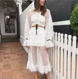 Alice McCall Le Lady Skirt White Size 6  for rent on The Volte - image 4