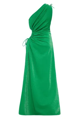 Sonya Moda Nour Maxi Dress Forest Green Shimmer Size 12 / L for rent on The Volte - image 4
