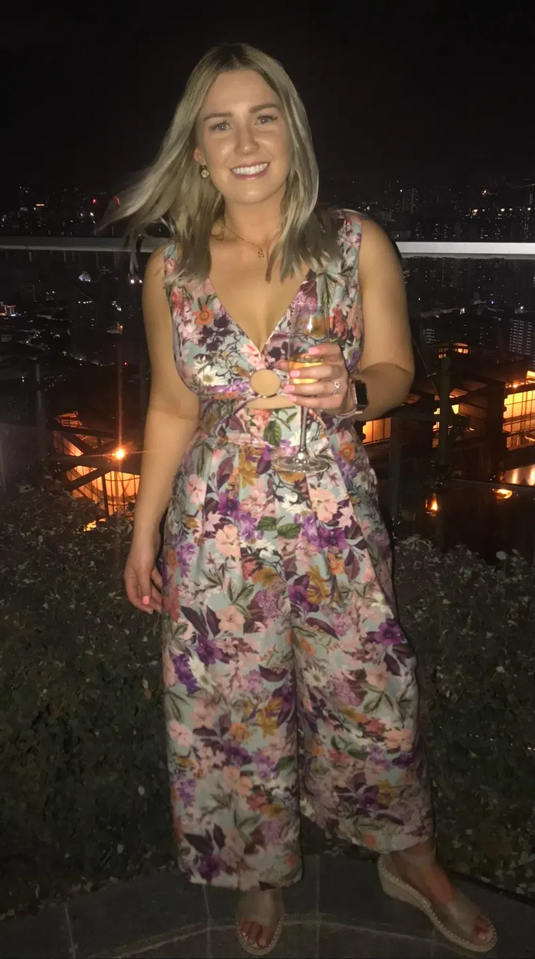 Sheike Hannah Floral Jumpsuit  Size 8 for rent on The Volte - main image