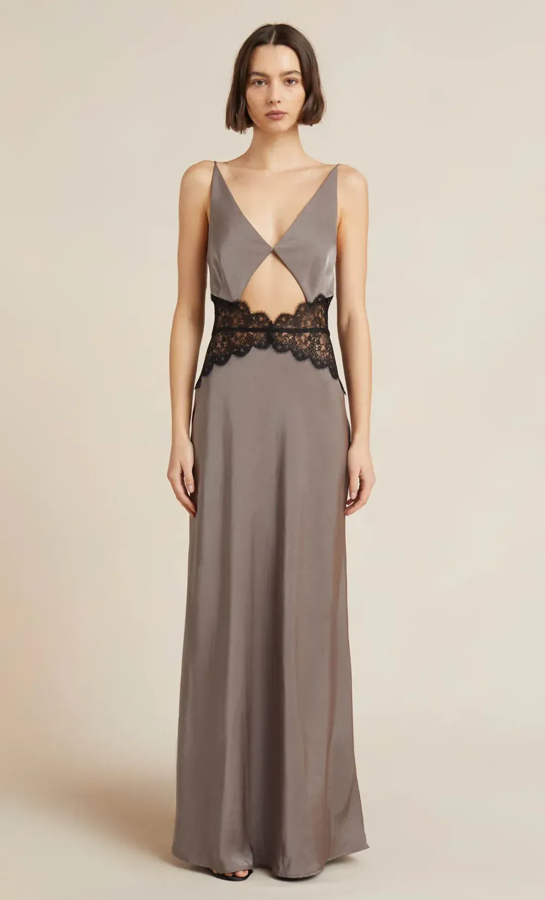 Bec & Bridge Camille Dress Pewter Size 6 for rent on The Volte - main image