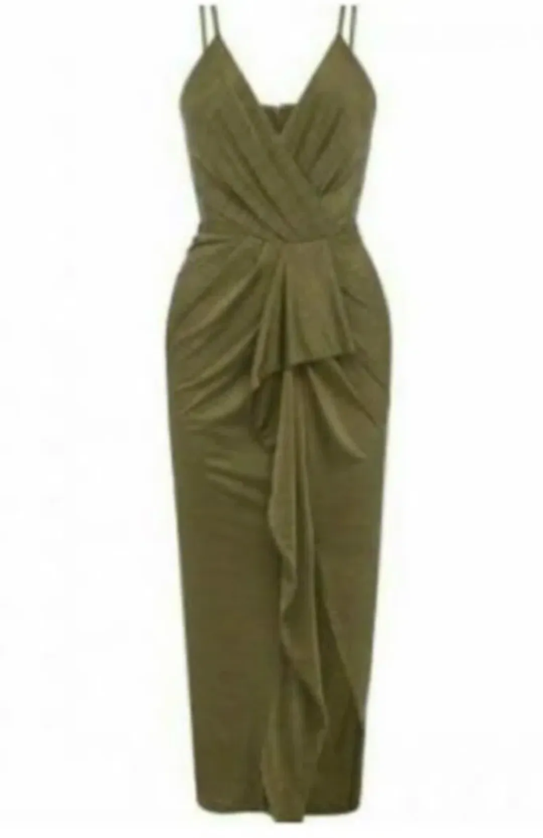 SHEIKE - Olive green cocktail dress - size 10 for rent on The Volte - main image