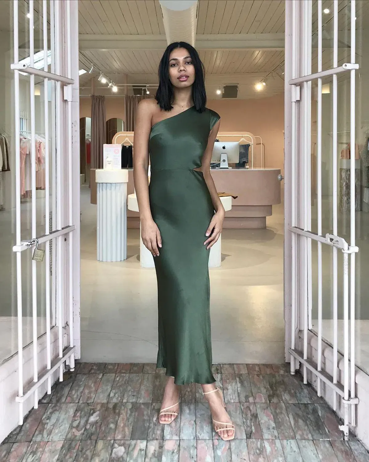 Bec & Bridge Delphine Dress Fern Size 12 for rent on The Volte - main image