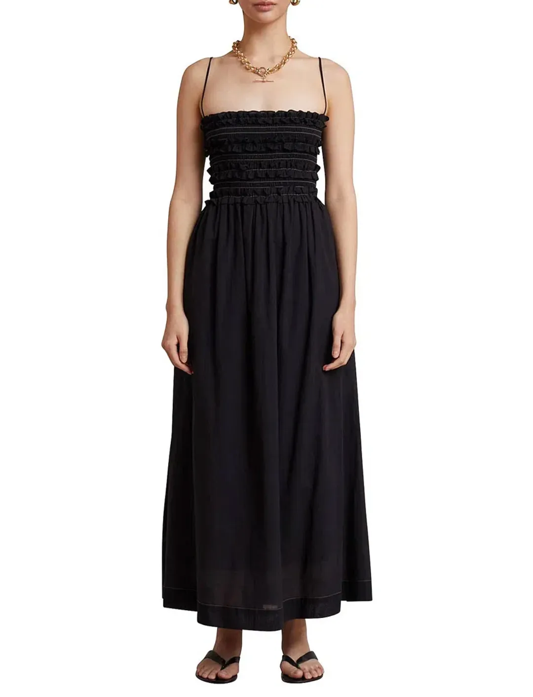 Bec & Bridge Alina Midi Dress Black Size 10 / M for rent on The Volte - main image