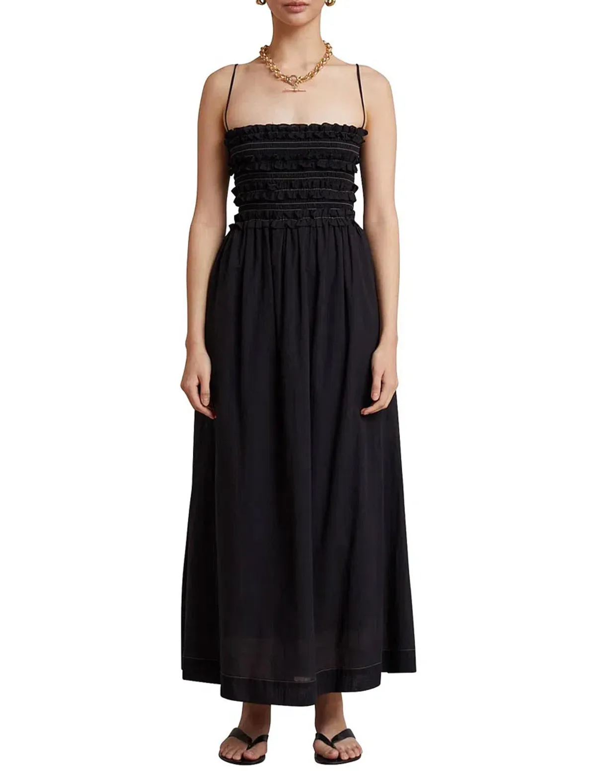 Bec & Bridge Alina Midi Dress Black Size 10 / M for rent on The Volte - main image
