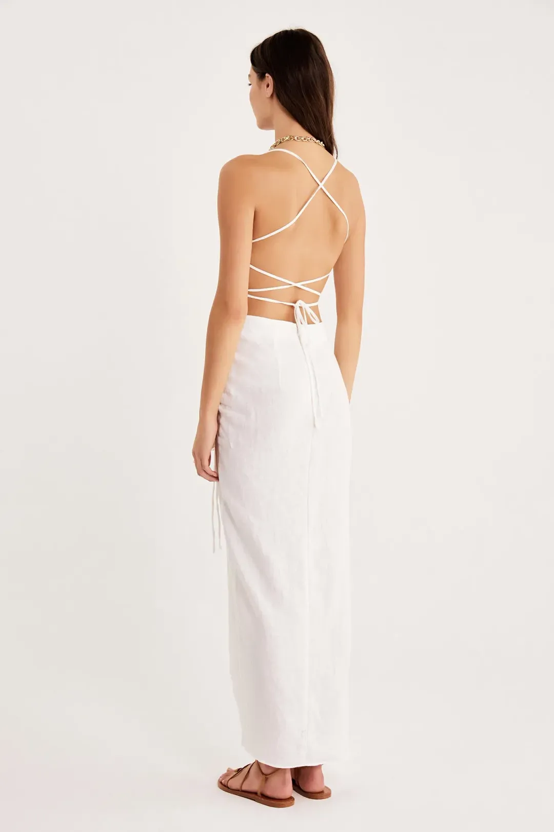 Rumer the Label Loulou Maxi Dress White Size M / Au 10 for rent on The Volte - main image