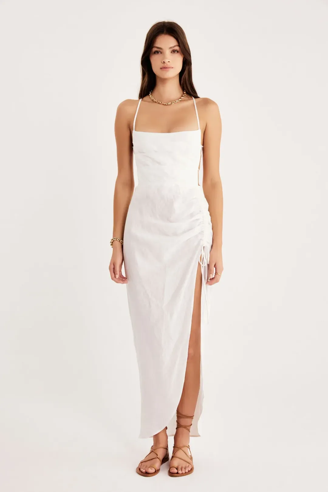 Rumer the Label Loulou Maxi Dress White Size M / Au 10 for rent on The Volte - main image