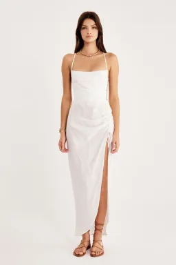 Rumer the Label Loulou Maxi Dress White Size M / Au 10 for rent on The Volte - image 1