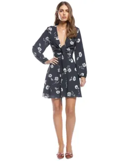 Pasduchas Dalliance Longsleeve Dress Navy Size 12 for rent on The Volte - image 1