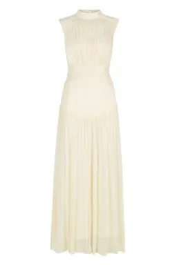 Shona Joy Clemence High Neck Dress Cream Size 12 for rent on The Volte - image 3