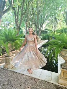 Bronx & Banco Mademoiselle Dress Nude Size M/Au 10  for rent on The Volte - image 2