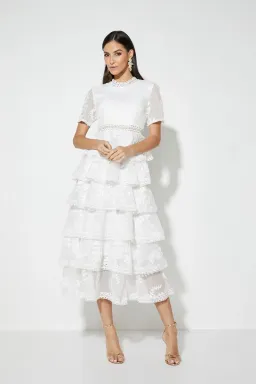 Mossman The Colossal Maxi Dress White Size 10 for rent on The Volte - image 1