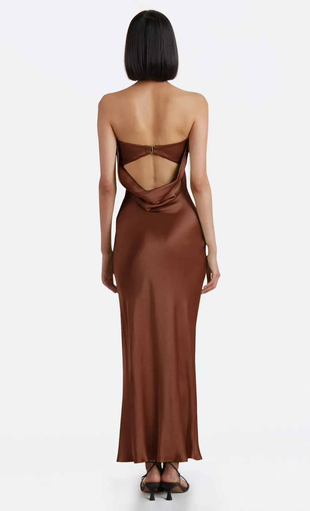 Bec & Bridge Moon Dance Dress Chocolate Size 10  for rent on The Volte - main image