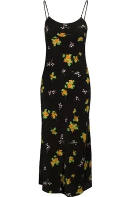 Realisation Par Phoebe Blossom Bias Slip Dress Black Size Small for rent on The Volte - image 1
