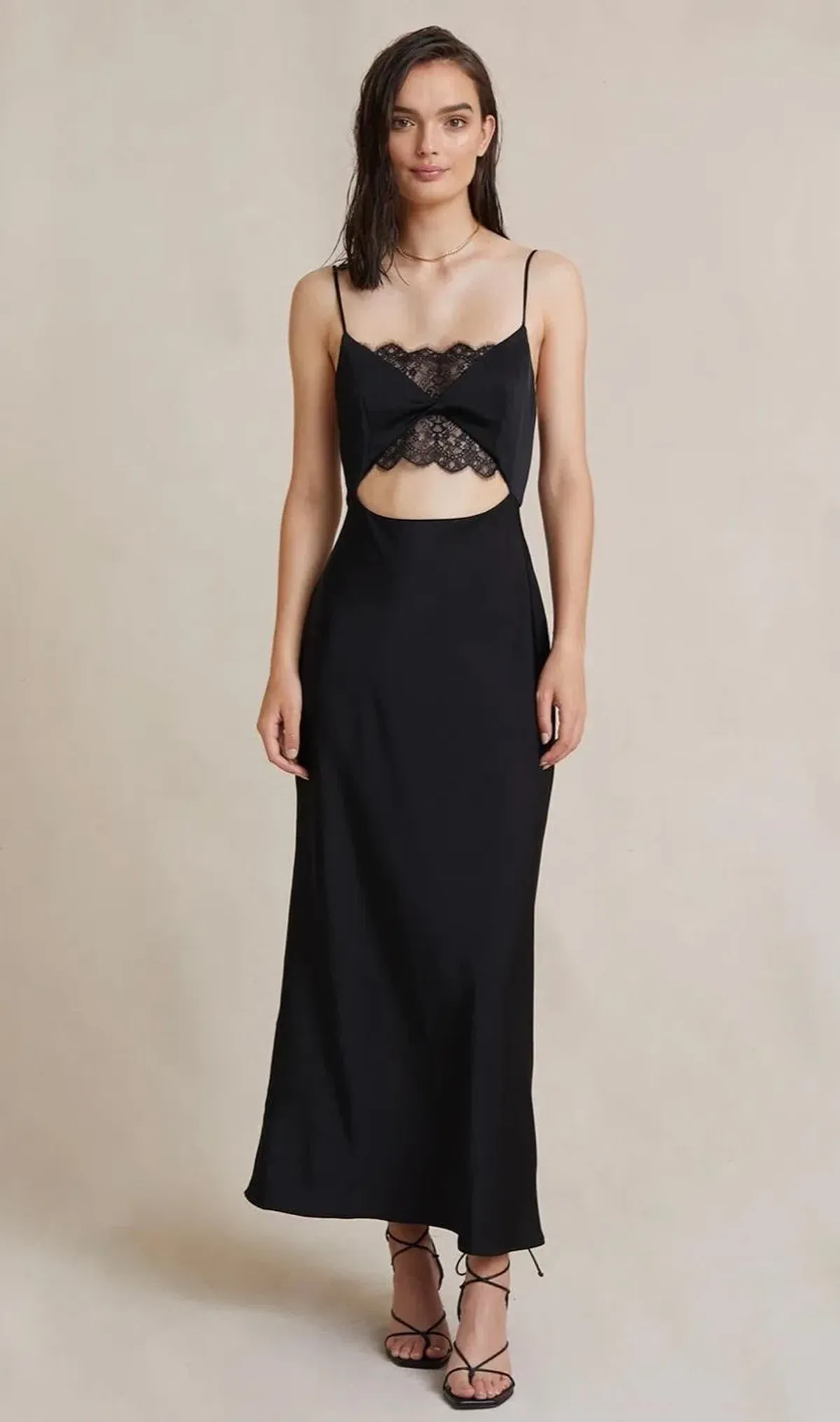 Bec & Bridge Valerie Midi Dress in Black Size 8 / S for rent on The Volte - main image