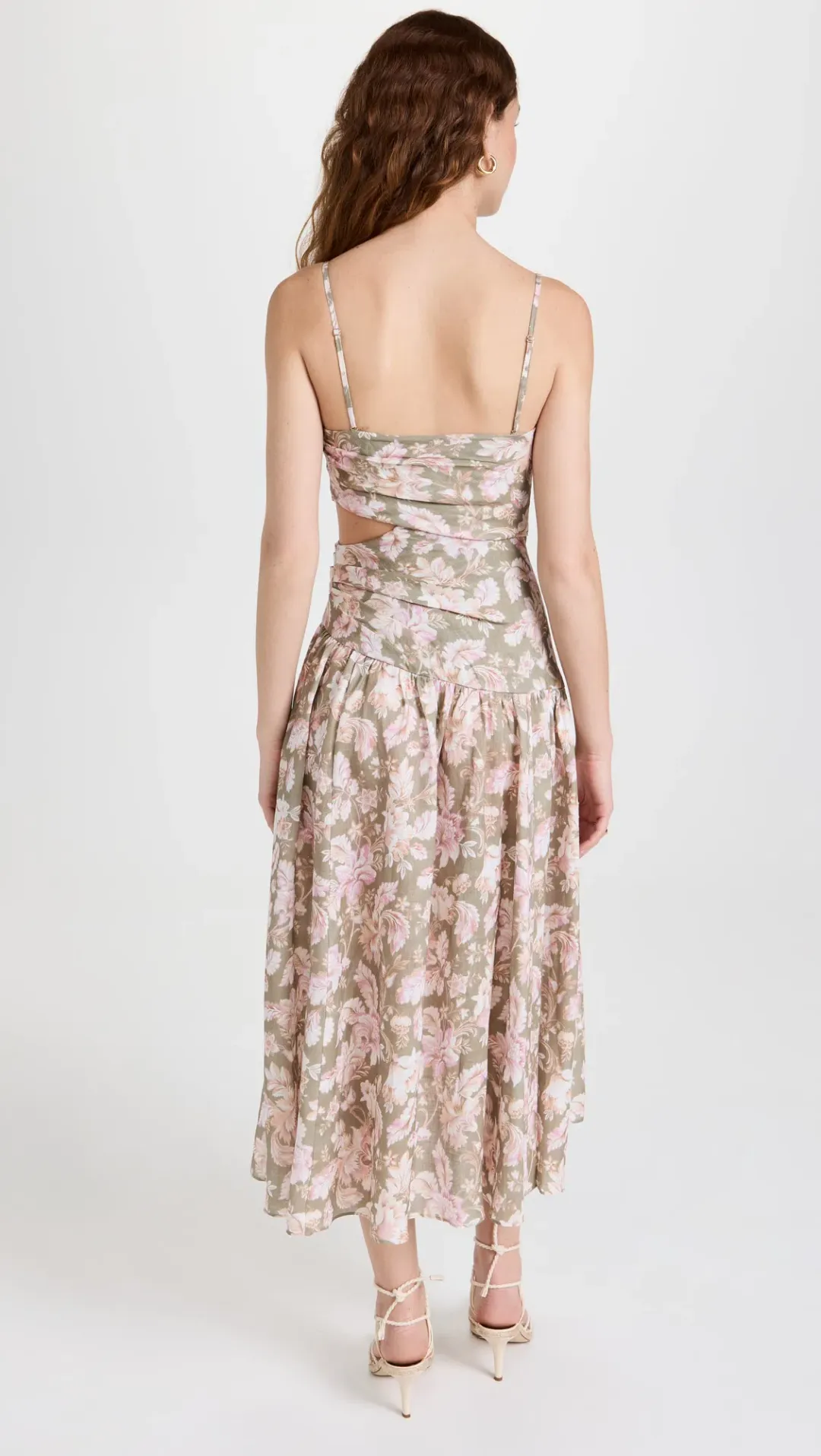 Zimmermann Lyre Linen Floral Dress Size 1/ Au 10  for rent on The Volte - main image