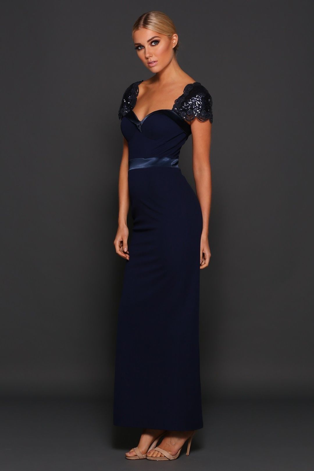 Elle Zeitoune Navy Blue Dolton Dress size 12 for rent on The Volte - main image