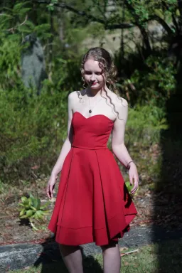 Pilgrim Midnight Chaos Dress in Red Size 6 for rent on The Volte - image 3