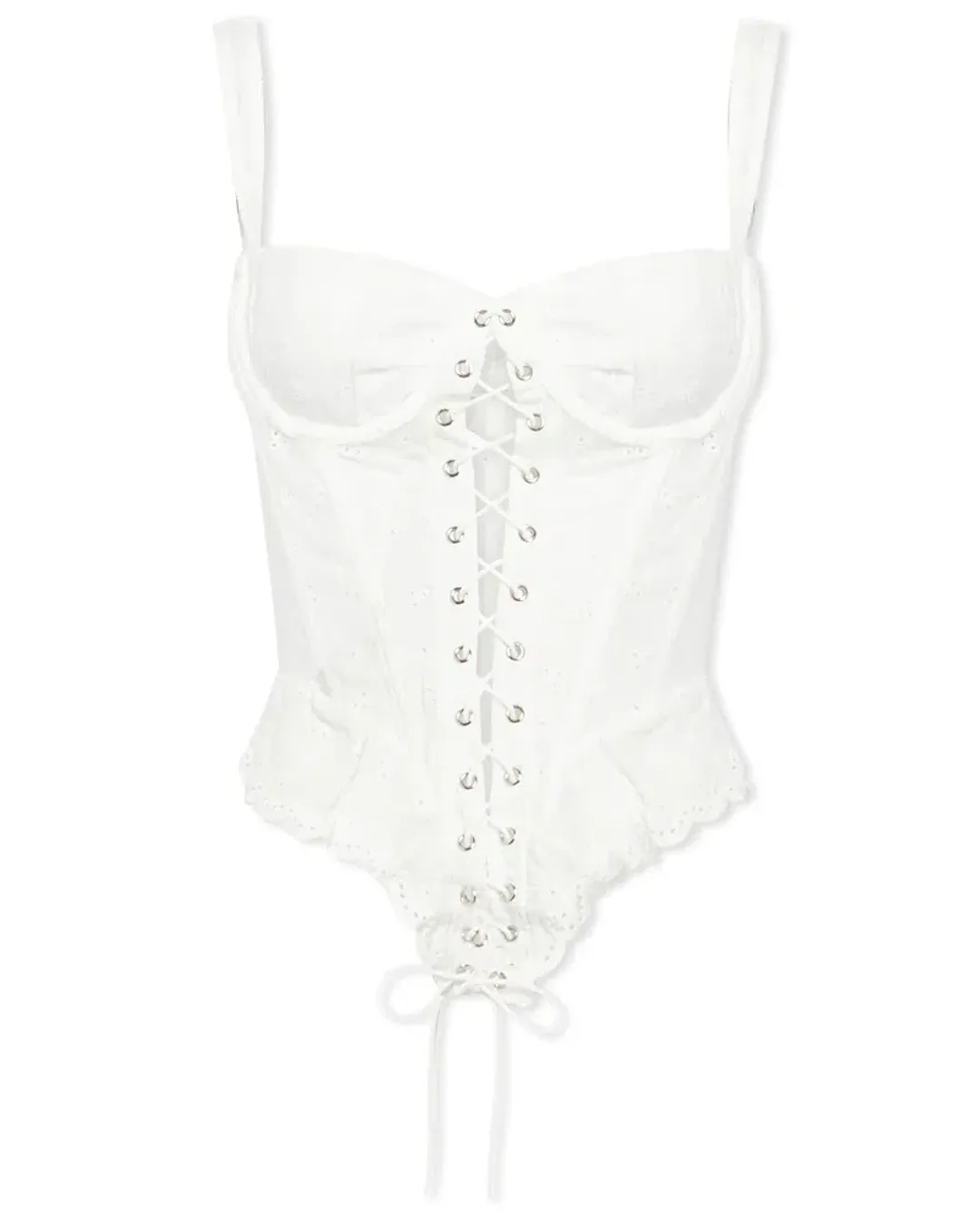 Miaou Deville Corset in White Size 8 for rent on The Volte - main image