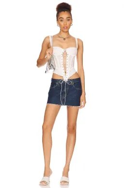 Miaou Deville Corset in White Size 8 for rent on The Volte - image 3