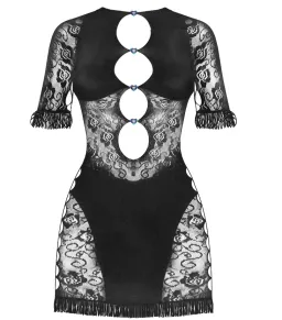 Poster Girl Floral Miranda Dress In Jet Black for rent on The Volte - image 2