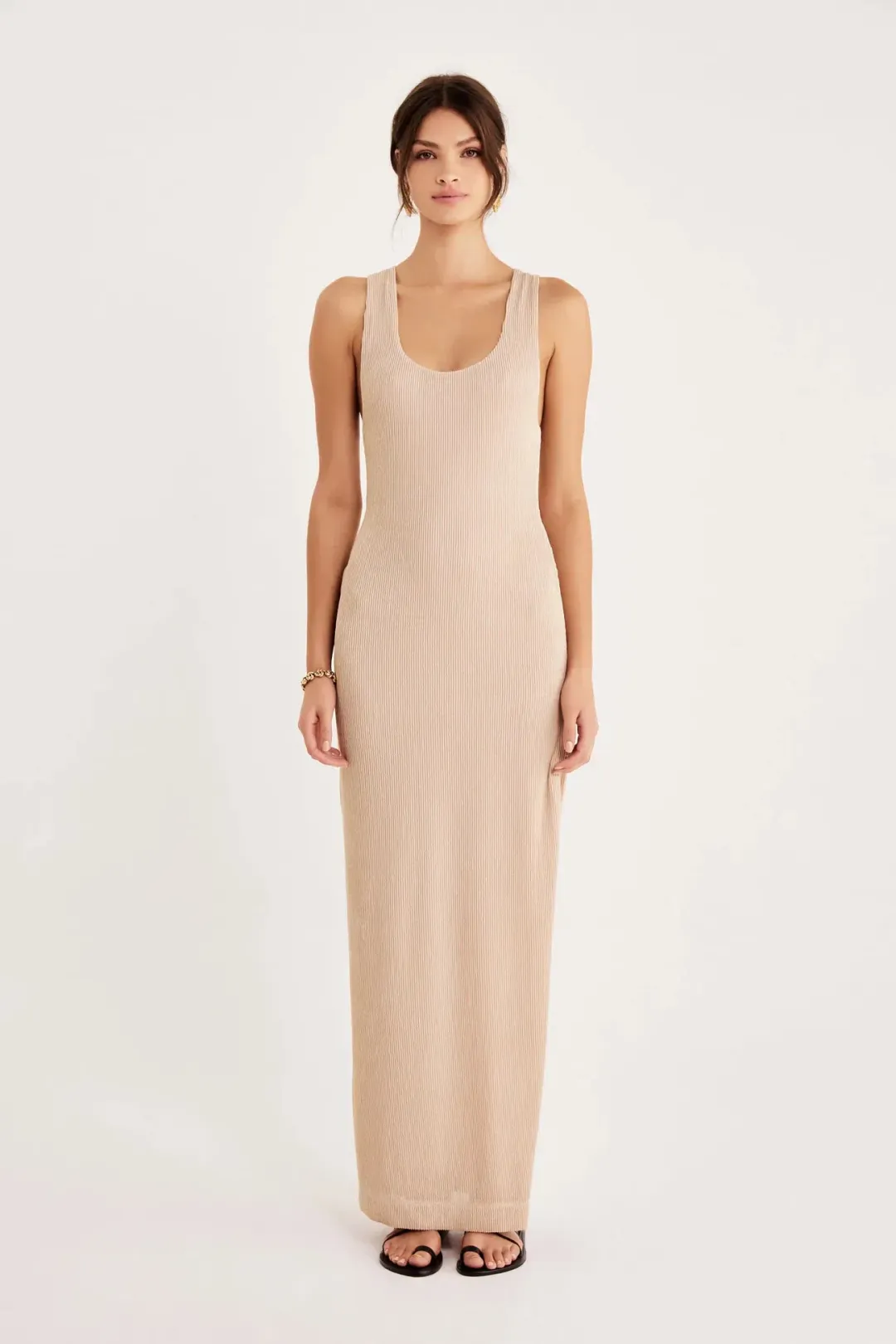 Rumer the Label Rosa Maxi Dress in Nude Size S / Au 8 for rent on The Volte - main image