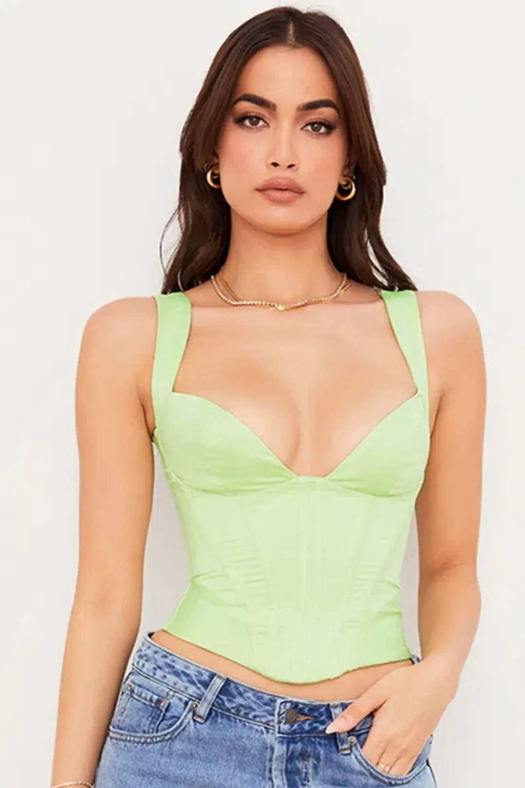 House of CB Liberty Corset in Lime Green Size S / Au 8 for rent on The Volte - main image