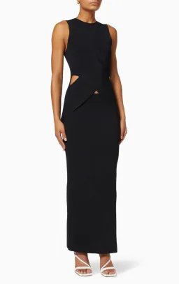 Sir the Label Kelvin Draped Dress in Black Size 1 / AU 8 for rent on The Volte - image 6