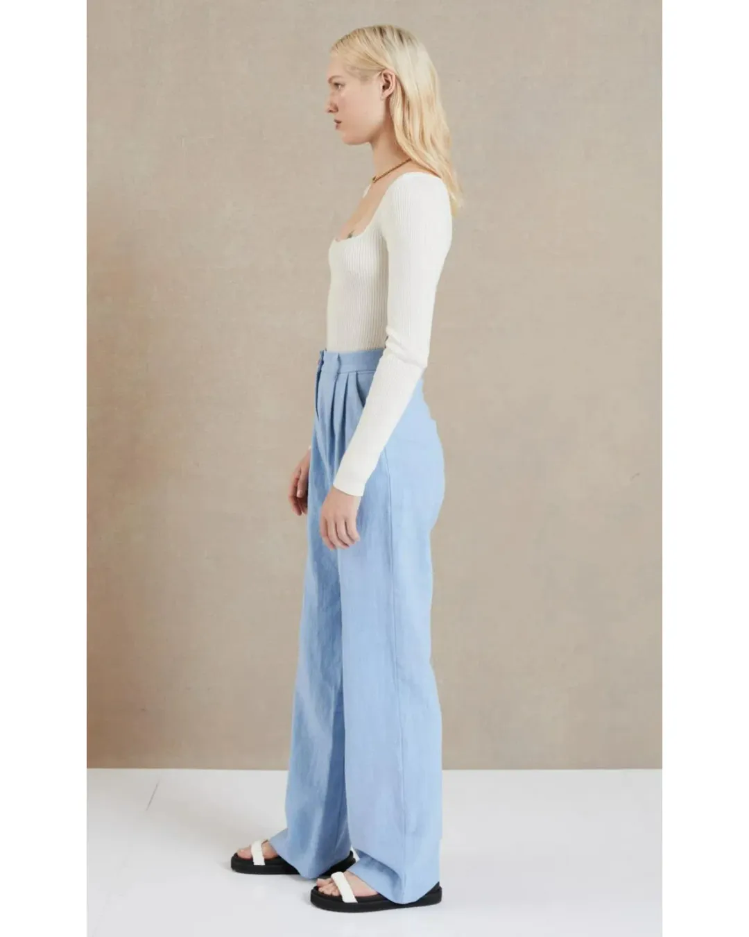 Bec & Bridge Harriet Pants Sky Blue Size XS / AU 6  for rent on The Volte - main image