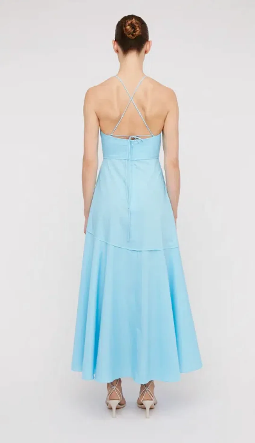 Scanlan Theodore Parachute Strappy Dress French Blue Size 6 / XS for rent on The Volte - main image